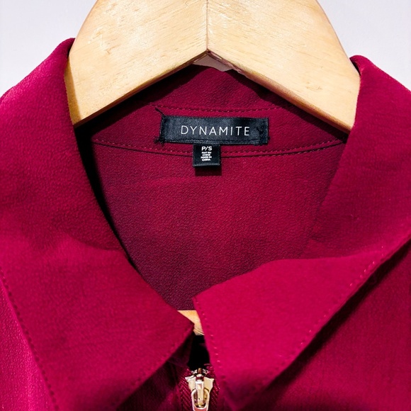 DYNAMITE Burgundy mini dress - Picture 7 of 8